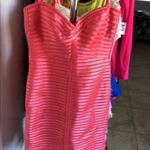 Coral Bandage Dress